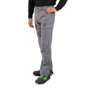 GRIS - Pantalon de travail professionnel homme chantier manutention artisan transport