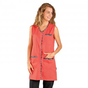 PAPAYE/WAX - Blouse professionnelle de travail sans manches femme entretien auxiliaire de vie menage aide a domicile