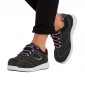 NOIR/LILAS - Basket de sécurité S3 professionnelle de travail noire en cuir EN ISO 20345 S3 femme artisan menage chantier entret