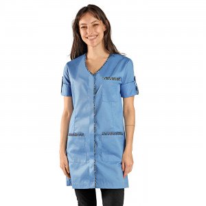 CIEL/AFRIKA - Blouse professionnelle de travail à manches transformables femme - PROMO entretien auxiliaire de vie menage aide 