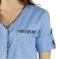 CIEL/AFRIKA - Blouse professionnelle de travail à manches transformables femme - PROMO menage auxiliaire de vie entretien aide 