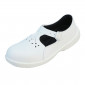 BLANC - Chaussure de sécurité S1P SRC professionnelle de travail blanche noire EN ISO 20345 S1P femme - PROMO entretien médical