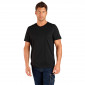 NOIR - Tee-shirt professionnel de travail à manches courtes homme aide a domicile médical auxiliaire de vie infirmier