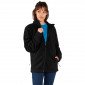 NOIR - Veste polaire professionnelle de travail à manches longues mixte auxiliaire de vie médical aide a domicile infirmier