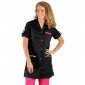 NOIR/WAX - Blouse professionnelle de travail blanche à manches transformables femme foyer menage école entretien
