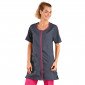 ARDOISE/FUCHSIA - Blouse professionnelle de travail femme - PROMO entretien aide a domicile menage auxiliaire de vie