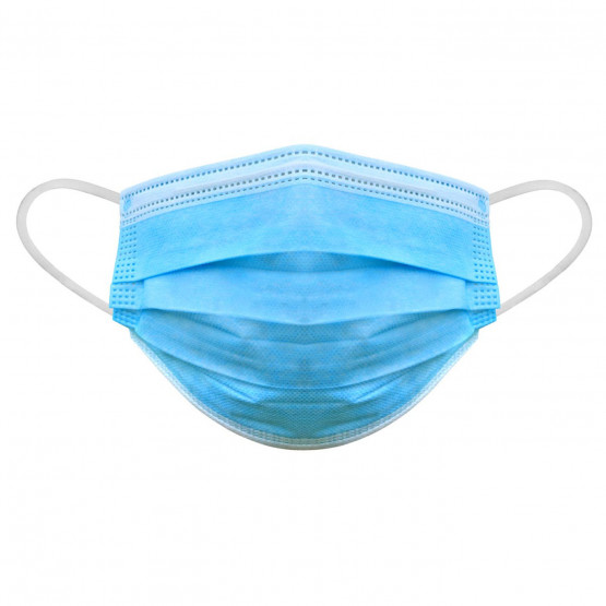 BLANC - Masques chirurgicaux jetables professionnelle de travail 3 plis : polypropylène + filtre + polypropylène EN 14683:2005 m
