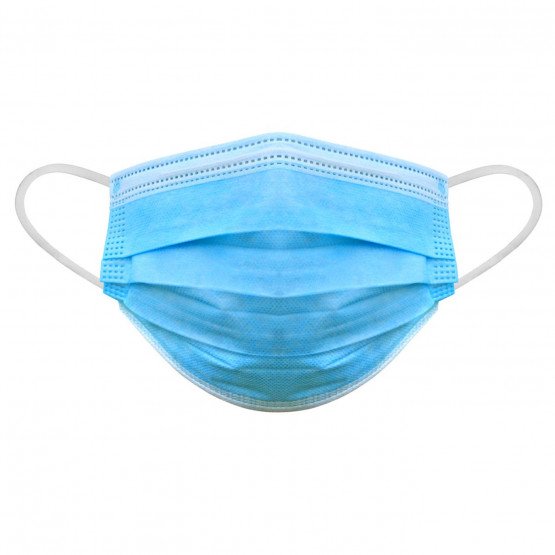 BLANC - Masques chirurgicaux jetables professionnel de travail 3 plis : polypropylène + filtre + polypropylène EN 14683:2005 mix