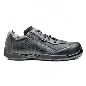 NOIR - Chaussure de sécurité S3 professionnelle de travail noire en cuir EN ISO 20345 S3 mixte artisan transport chantier manute