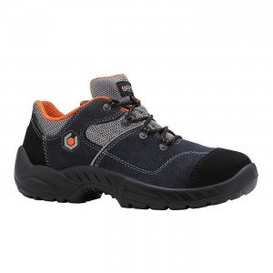 GRIS - Chaussure de sécurité S1P professionnelle de travail en cuir EN ISO 20345 S1P mixte artisan entretien chantier menage