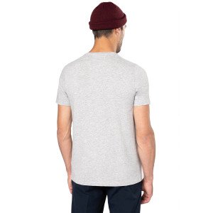 BLANC - Tee-shirt professionnel de travail à manches courtes 97% coton / 3% élasthanne, pour coloris GRIS 87% coton / 9% viscose