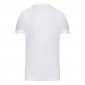 BLANC - Tee-shirt professionnelle de travail à manches courtes 97% coton / 3% élasthanne, pour coloris GRIS 87% coton / 9% visco
