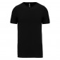 NOIR - Tee-shirt professionnel de travail à manches courtes 97% coton / 3% élasthanne, pour coloris GRIS 87% coton / 9% viscose 