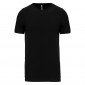 NOIR - Tee-shirt professionnel de travail à manches courtes 97% coton / 3% élasthanne, pour coloris GRIS 87% coton / 9% viscose 