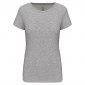 GRIS CHINE - Tee-shirt professionnelle de travail à manches courtes 97% coton / 3% élasthanne, pour le coloris GRIS : 87% coton 