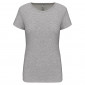 GRIS CHINE - Tee-shirt professionnel de travail à manches courtes 97% coton / 3% élasthanne, pour le coloris GRIS : 87% coton / 