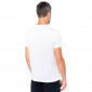 BLANC - Tee-shirt professionnel de travail à manches courtes BIO 100% coton homme hôtel médical restaurant infirmier