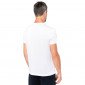 BLANC - Tee-shirt professionnel de travail à manches courtes BIO 100% coton homme serveur infirmier hôtel médical