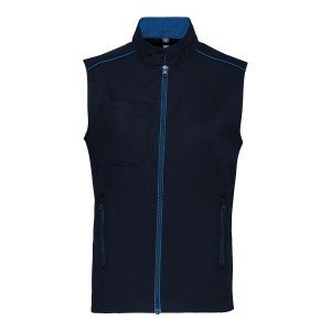 MARINE/BLEU - Gilet de travail professionnel sans manches homme artisan menage chantier entretien