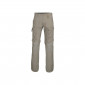BEIGE - Pantalon de travail professionnel 100% coton homme manutention artisan logistique chantier
