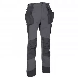 ARDOISE/NOIR - Pantalon de travail professionnel homme logistique chantier transport artisan