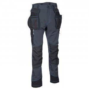 ARDOISE/NOIR - Pantalon de travail professionnel homme manutention artisan logistique chantier