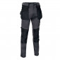 ARDOISE/NOIR - Pantalon de travail professionnel homme chantier logistique artisan manutention