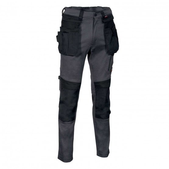 ARDOISE/NOIR - Pantalon de travail professionnel homme logistique artisan manutention chantier