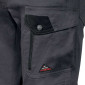 ARDOISE/NOIR - Pantalon de travail professionnel homme chantier logistique artisan manutention