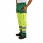 VERT/JAUNE - Pantalon haute visibilité professionnel de travail homme transport artisan manutention chantier