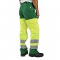 VERT/JAUNE - Pantalon haute visibilité professionnel de travail homme transport artisan logistique chantier