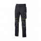 NOIR/FLUO - Pantalon de travail professionnel homme manutention chantier logistique artisan