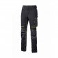 NOIR/FLUO - Pantalon de travail professionnel homme transport artisan manutention chantier