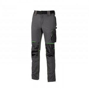 NOIR/FLUO - Pantalon de travail professionnel homme logistique chantier transport artisan