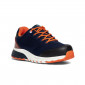 MARINE/ORANGE - Chaussure de sécurité S1PS professionnelle de travail EN ISO 20345 S1PS mixte logistique artisan manutention c