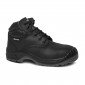 NOIR - Chaussure de sécurité S3 professionnelle de travail noire en cuir ISO EN 20345 S3 mixte artisan entretien chantier menage