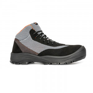GRIS/ORANGE - Chaussure de sécurité S1P professionnelle de travail ISO EN 20345 S1P mixte transport chantier logistique artisan