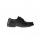 NOIR - Chaussure de service professionnelle de travail noire en cuir EN ISO 20345 S3 mixte cuisine hôtel restauration serveur