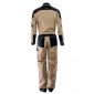 BEIGE/NOIR - Combinaison professionnelle de travail homme logistique chantier manutention artisan