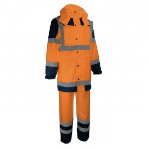 JAUNE - Ensemble de pluie professionnel de travail homme manutention chantier transport artisan