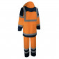 ORANGE - Ensemble de pluie professionnel de travail homme artisan transport chantier logistique