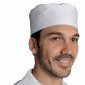 BLANC - Calot de cuisine professionnel de travail 100% coton mixte restaurant restauration hôtel cuisine