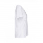 BLANC - Tee-shirt professionnelle de travail à manches courtes 100% coton femme aide a domicile médical auxiliaire de vie infirm