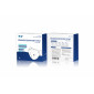 BLANC - Demi-masque respiratoire filtrant professionnelle de travail 44.5 % Polypropylène non tissé/ 27.8 % Microfibres/ 27.7 % 