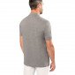 GRIS - Polo professionnel de travail BIO 100% coton homme aide a domicile médical auxiliaire de vie infirmier