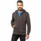 GRIS - Sweat professionnel de travail BIO homme logistique artisan transport chantier