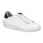 BLANC - Tennis de sécurité S1P professionnelle de travail blanche noire en cuir EN ISO 20345 S1P mixte menage artisan entretien 