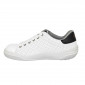 BLANC - Tennis de sécurité S1P professionnelle de travail blanche noire en cuir EN ISO 20345 S1P mixte menage artisan entretien 