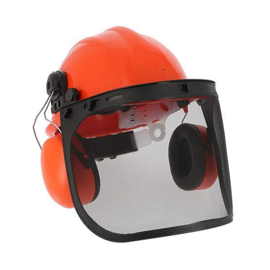 ORANGE - Casque complet de protection professionnel de travail plastique avec coiffe intérieure textile EN 397 Exigences de perf