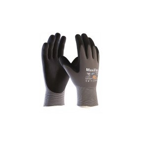 NOIR - Gants de manutention fine professionnel de travail micro-mousse de nitrile EN 420 Conforme aux exigences générales en mat